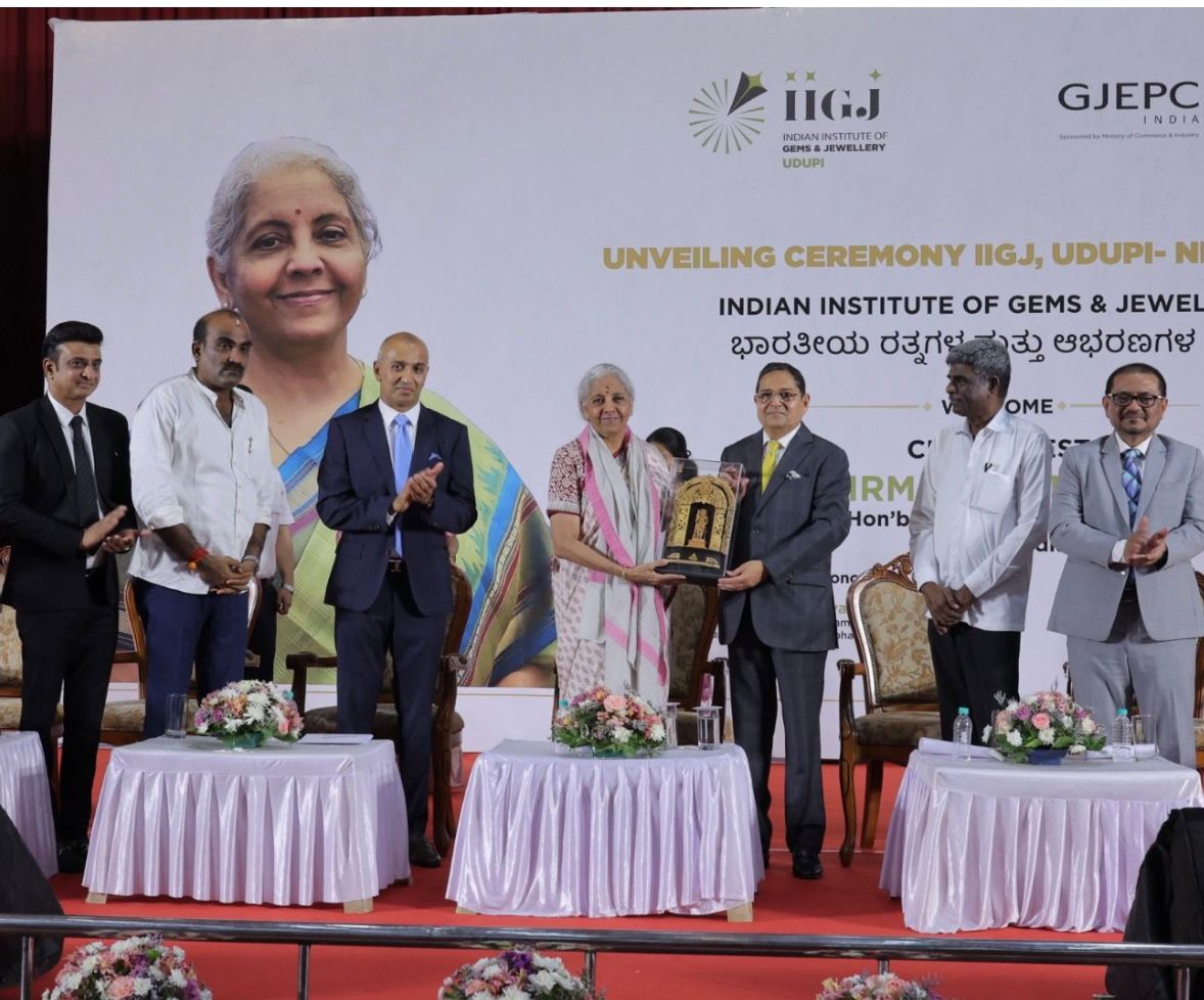Finance Minister Smt. Nirmala Sitharaman Unveils IIGJ Udupi as a New Centre of Excellence for Gems & Jewellery Skills